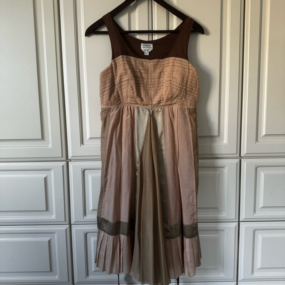 Philosophy Di Alberta Ferretti Dress 100% Silk US 2